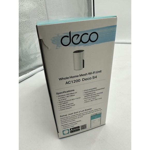 TP-Link Deco S4 Whole Home Mesh WiFi System Up to 2,000 Sq. ft. Coverage White - Picture 9 of 11